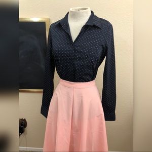 H&M polka dot button up blouse